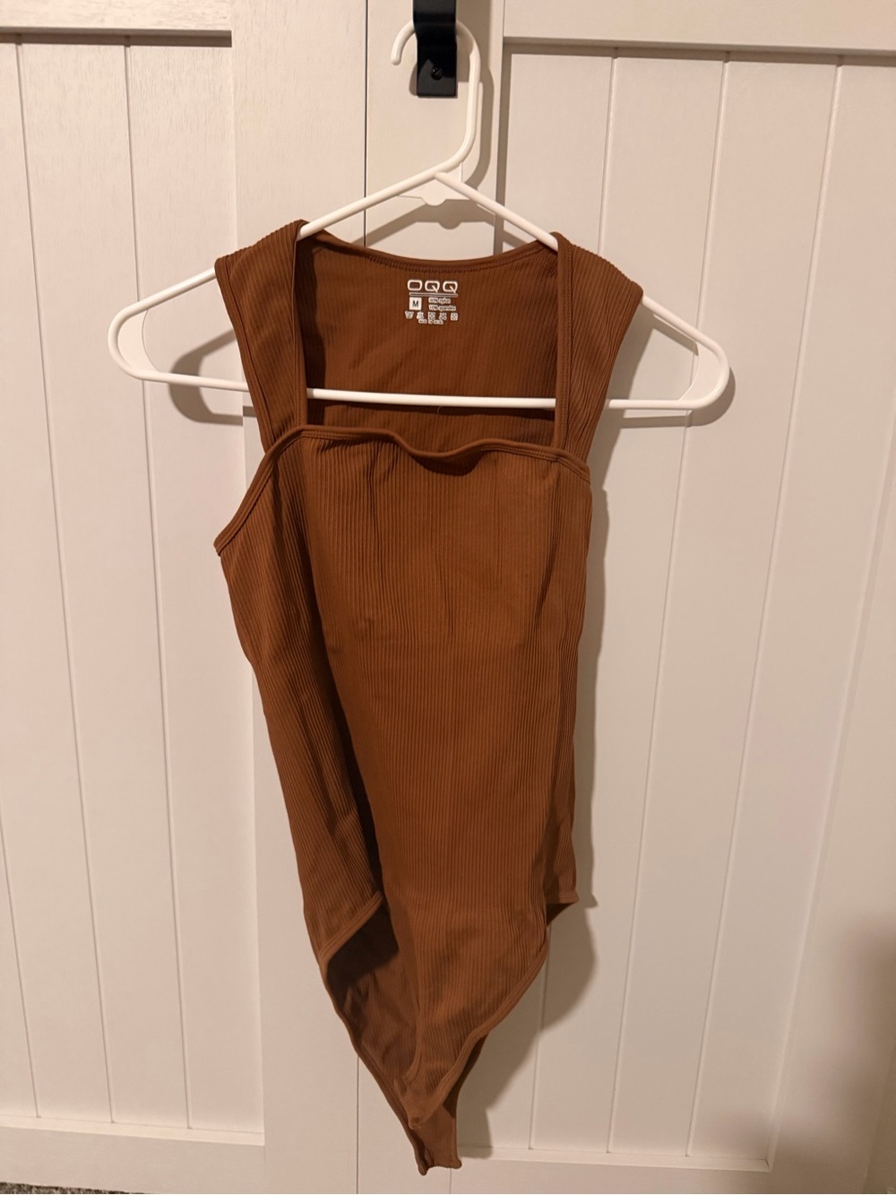 Kids Ribbed One-Piece Swimsuit in Brown
